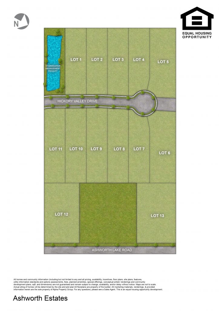 Ashworth Estates Site Map